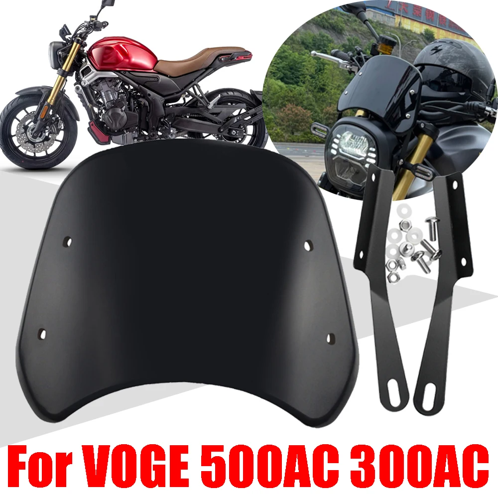

For LONCIN VOGE 500AC 300AC 300ACX 500 AC 300 AC ACX Accessories Retro Windscreen Windshield Wind Screen Deflector Cover Guard