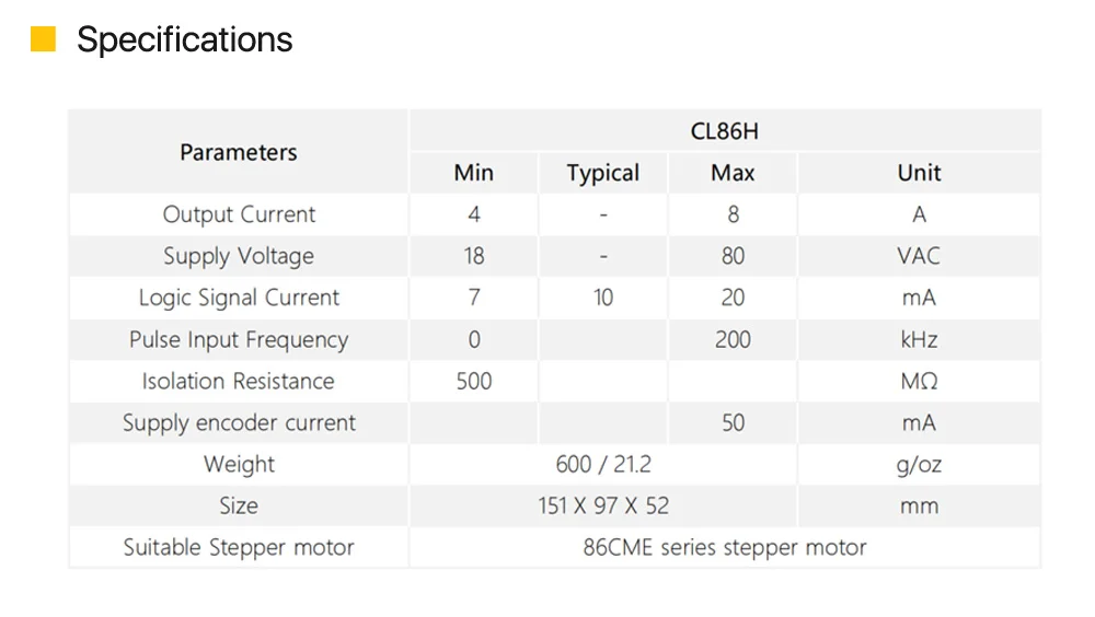 Description Picture 3 of itemLeadshine CL86H Nema 34 Digital Closed Loop Stepper Motor Driver Stepper Driver for CNC Engraving Milling Machine