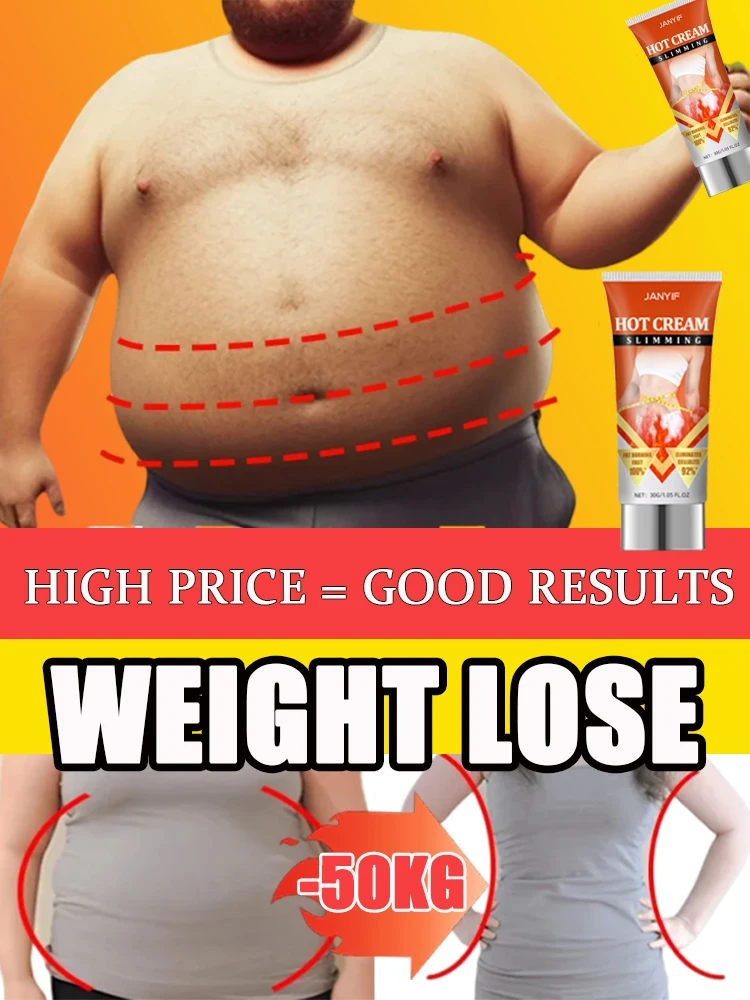 Weight Loss Cream Belly Weight Loss Shaping Health Care Cream Weight Loss Gel Fat Burning Cream Body Shaping Men Women Hot Sweat