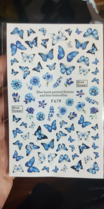 3D Nagel Dekaler Självhäftande design dekaler för naglar Pion Söta fjärilar dekaler för manikyr Nagelkonst Dekoration