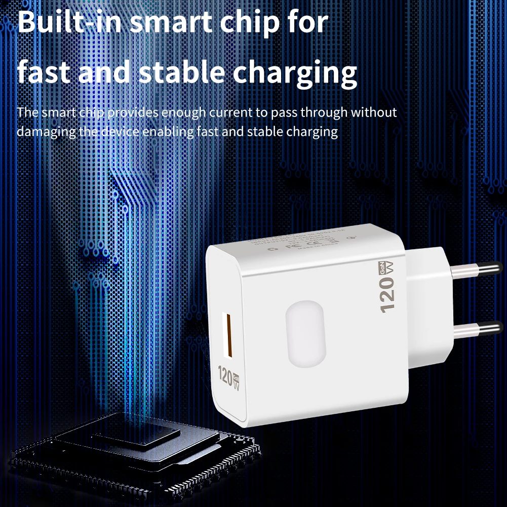 Fast USB Charger GaN Quick Charging USB Type C Cable Mobile Phone Charger Adapter For iPhone Huawei Samsung Xiaomi Wall Charger