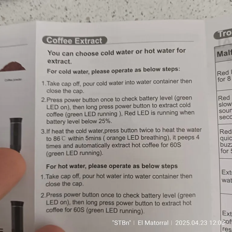 Cordless Electric Portable Espresso Machine photo review