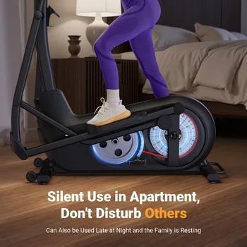 MERACH Elliptical Exercise Machine with 18.5IN Stride Hyper-Quiet Magnetic Drive System Elliptical Trainer 8 Resistance Levels 2