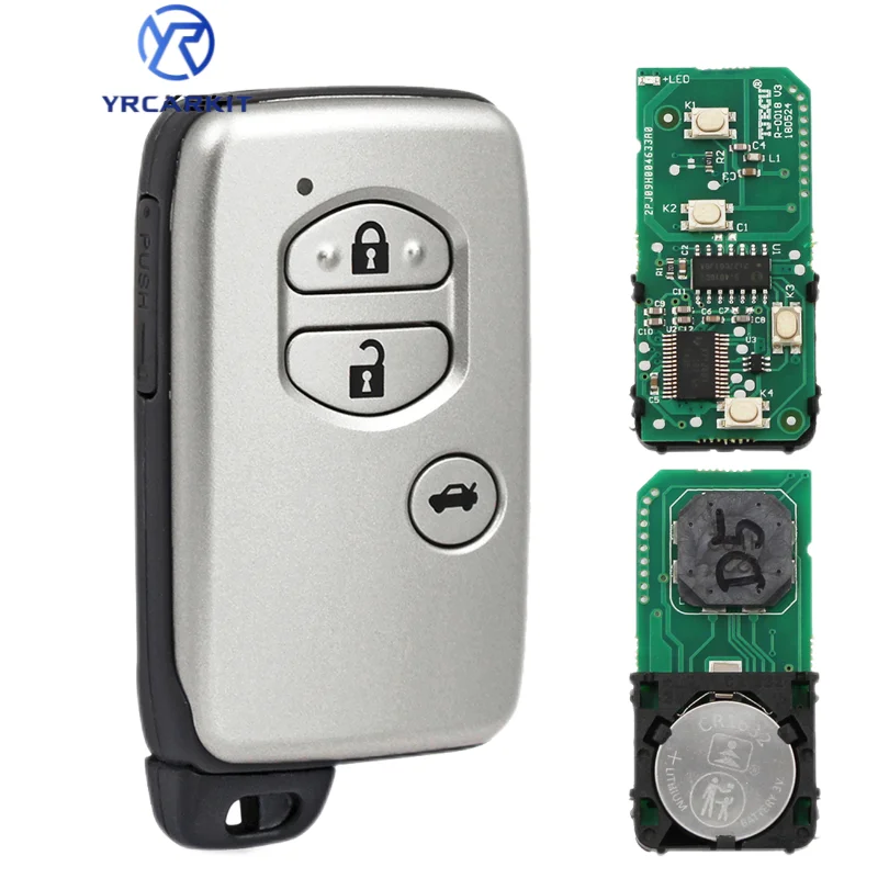 Toyota Prius Aqua Ractis Belta Vitz 2003-2010 271451-5300 Smart Remote Control Car Key FSK 314.3MHz ID74 Chip 3 pulsanti - A77217dd19a984e9a9ea87113fd92c56dC