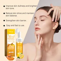 Hoygi 100ml Turmeric Face Wash Cleanser Clean Pores Glow Skin Care Hydrating Oil Control Remove Blackhead Exfoliating Cleanser 1