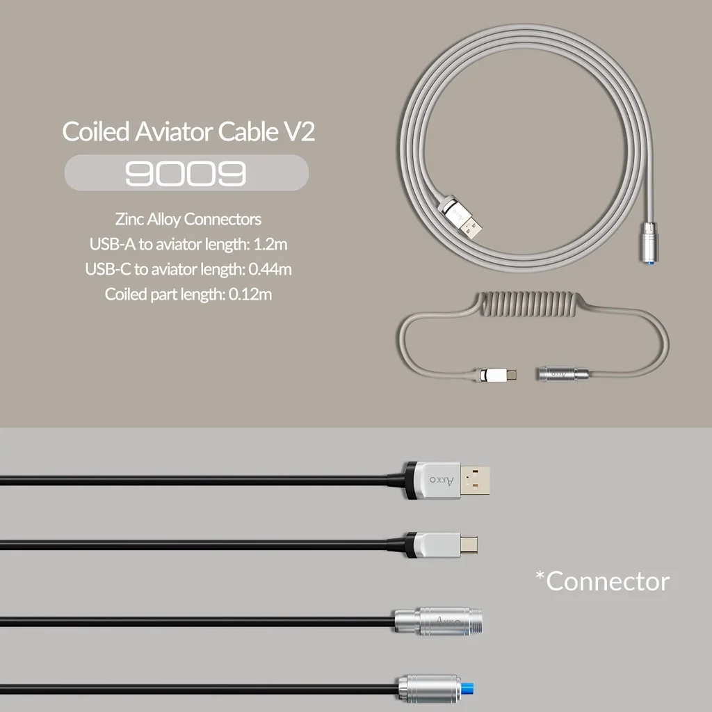 Custom Coiled Aviator Cable V2