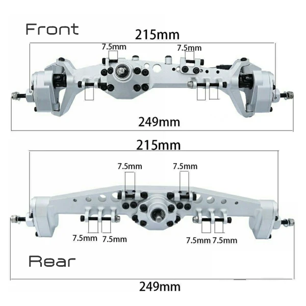 NEW Rhino RC Crawler YUE ONE V2 Shafty MOA Full 4.0mm 3K