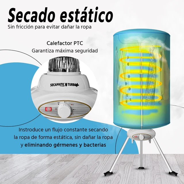 Xsquo Secadora De Ropa Portátil Sin Rozamiento Secamatic Turbo Plus De  1000w Que Elimina Los Gérmenes Y Bacterias - Máquina De Secado De Ropa -  AliExpress