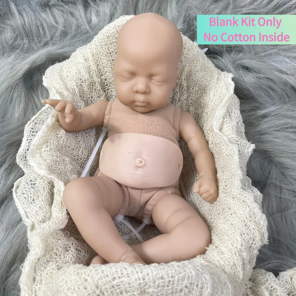 Mini Reborn Kit 10 Inches Reborn Baby Vinyl Doll Kit María Unpainted  Unassembled Doll Parts DIY Blank Reborn Doll Kit