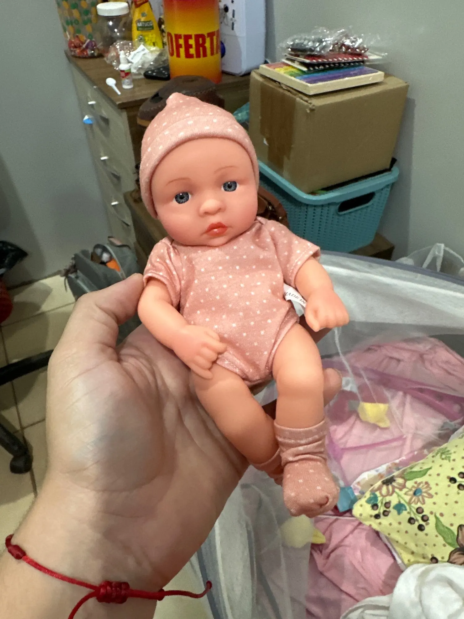 20CM Reborn Baby Doll Toddler Real Soft Touch Mini Soft and Full Body Silicone Reborn Toddler Doll lifelike Newborn Doll Toys photo review