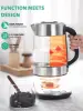 CACHOO Electric Kettle Temperature Control - 1.7L Glass Tea Kettle Electric with Infuser, 60Min Keep Warm & Automatic Shut Off 5