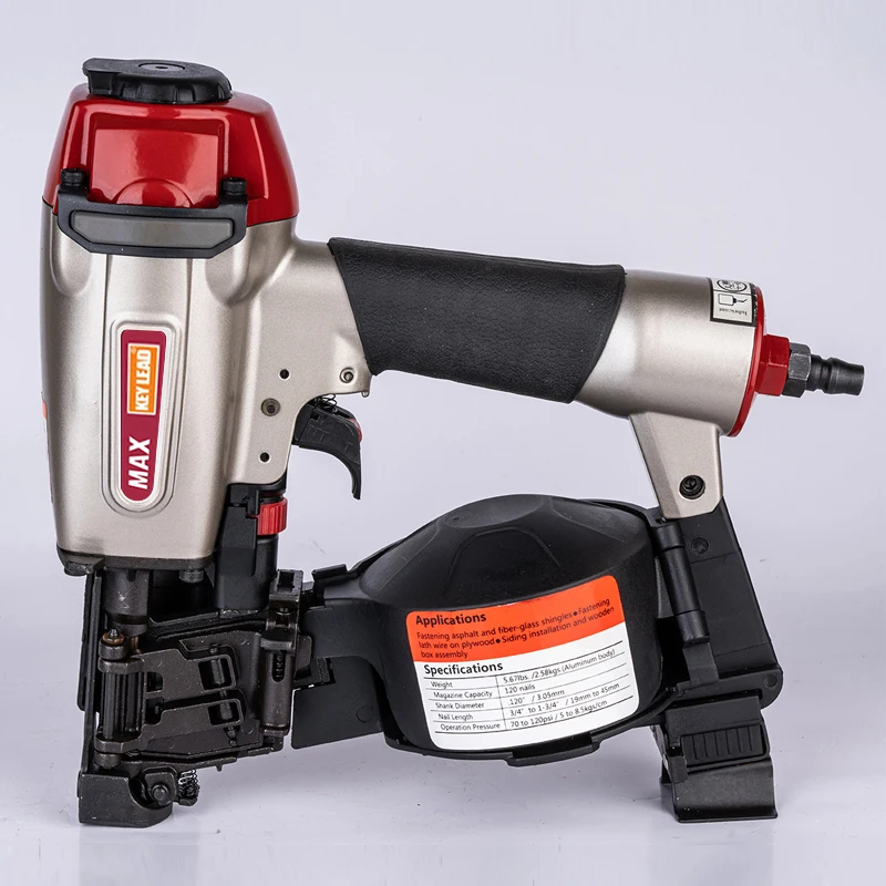 CRN45A Versatile Roofing Coil Nailer: Easy Depth Control Comfort Grip pneumatic nail gun Ideal for Roofing & Carpentry 3