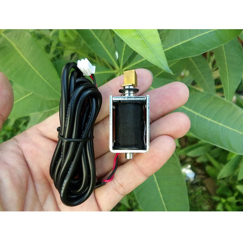 DC 6V-12V 흡입식 푸시풀형 프레임형 DC 솔레노이드 전자석 스트로크 3mm