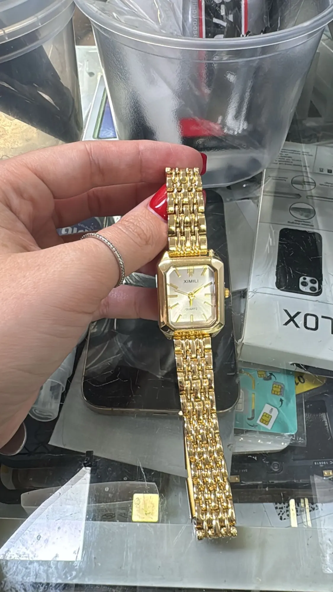 Women's 32mm Square Quartz Watch photo review