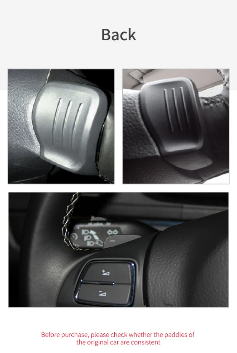 Black Carbon Fiber Paddle Shift For Skoda Octavia VRS MK3 Superb Kadaiq /Seat Leon Steering Wheel Paddle Shifter Accessories