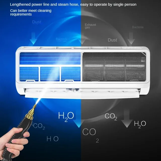 Nettoyeur à vapeur 2500W, stérilisation à haute température, Machine à Jet de pression pour maison, voiture, cuisine, climatiseur, prise ue 220V 2