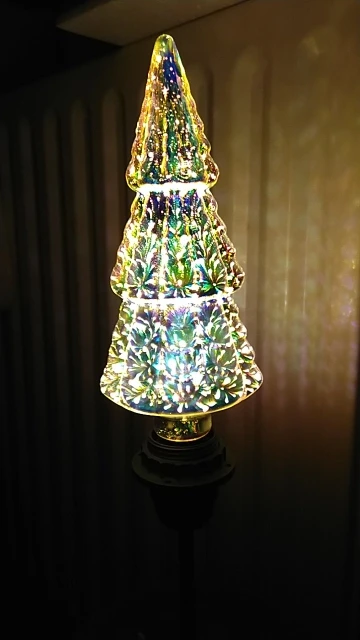 3D Colorful LED fireworks Light Bulb photo review