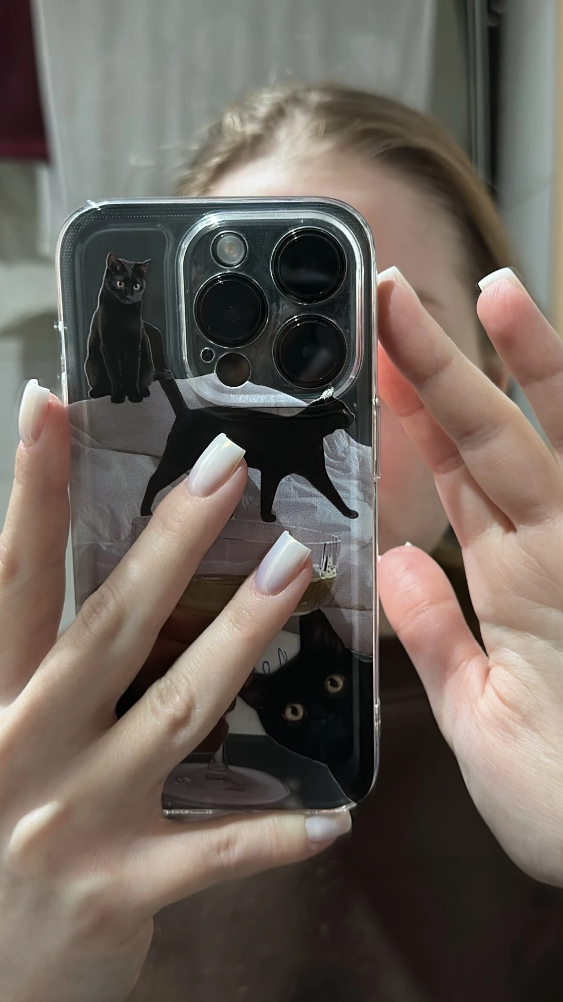 Cute Cat iPhone Case, customer photo
