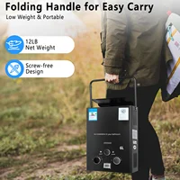 6L GPL gaz Propane chauffe-eau sans réservoir Camping en plein air chauffage instantané bain avec pomme de douche chauffe-eau voiture camion tente 4