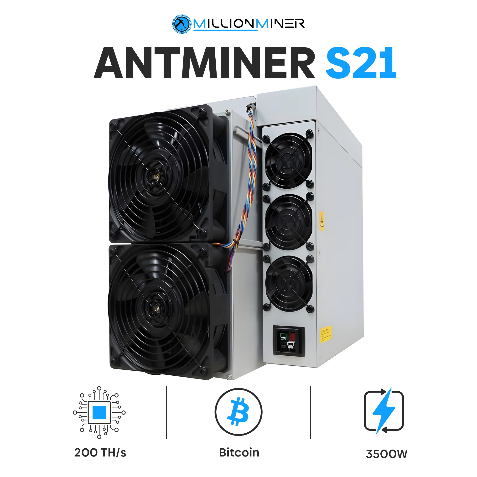 

Качественная стоимость Bitmain Antminer S21 200T 3500 Вт Биткоин BTC ASIC Miner