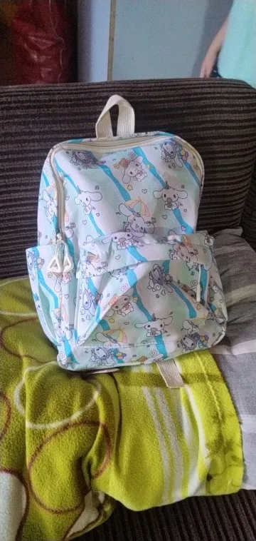 Sanrio Hello Kitty Kuromi Cinnamoroll nueva moda bolso escolar para niños lindo de gran capacidad mochila para niños bolso universitario photo review