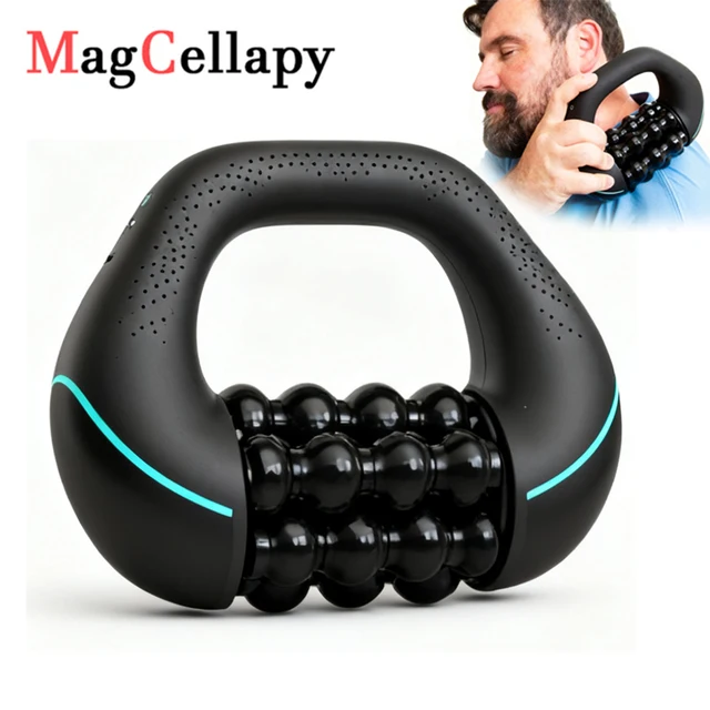 Deep tissue massage gun for muscle recovery and neck relief