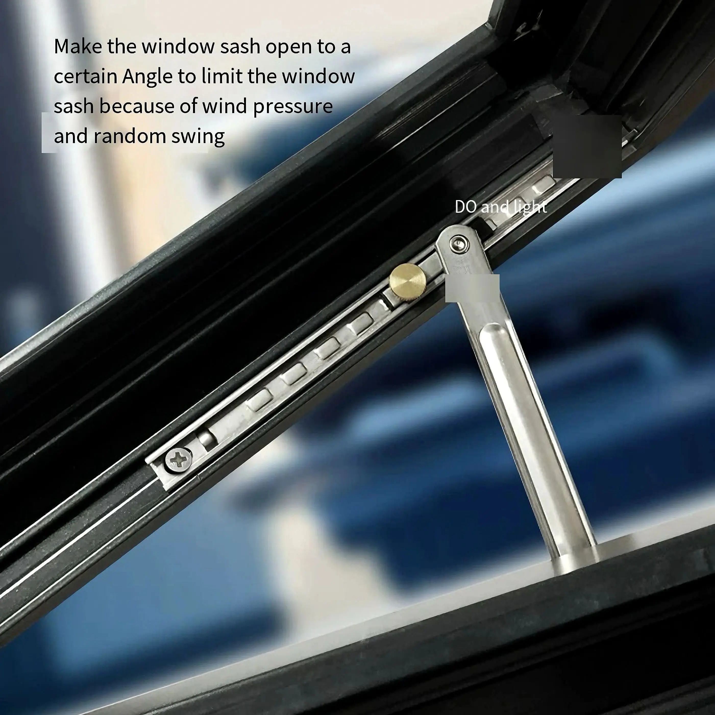 304 Stainless Steel Casement Window Restrictor & Stay-2-Stage Hinge Arm for UPVC/Swing Windows, Anti-Rust & Heavy Duty