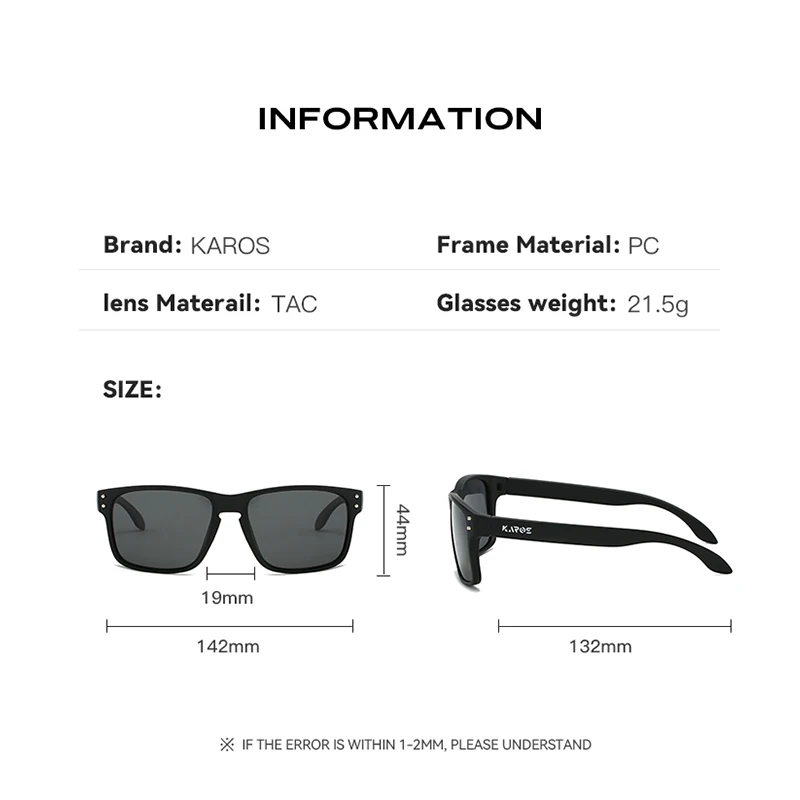 Karos Polarized Sunglasses Fashion UV400 Protection Glasses for Men Women Outdoor Hunting Fishing Driving Bicycle Sunglasses 6