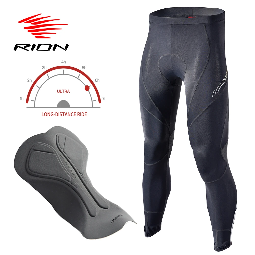 Rion Cycling Pants Men Mtb Pants Long Distance 3d Pad Tights Bike Wear