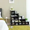 16-Cube Interlocking Plastic Shoe Rack with Modular Storage Cabinet for Closet, Entryway & Garage - Space Saving Design 2