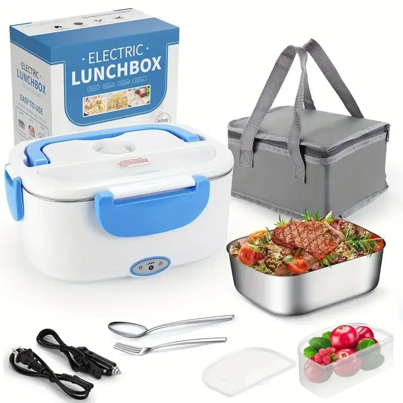 Electric Lunch Box Food Warmer 12V 220/110V Portable Food Heater for Car  Truck Home Heated Lunch Box with Removable Container - AliExpress