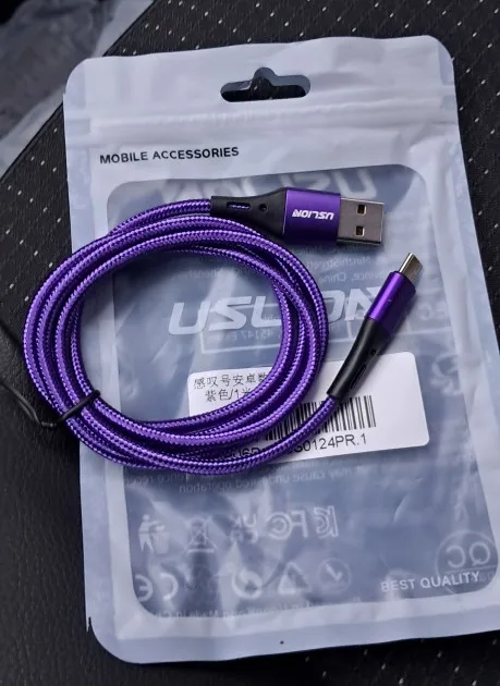 USLION 3A Micro USB Cable Fast Charging for Samsung Xiaomi Huawei Realme OPPO Android Mobile Phone USB Data Wire Cord 0.5/1/2/3M photo review