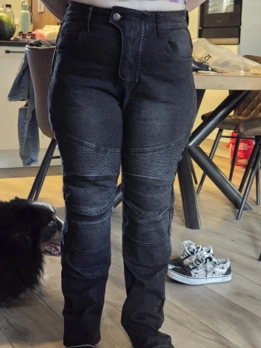 Women Motorcycle Pants, Riding Jeans, Anti-fall, Classic Motorcycle Rider Pants, Racing Pants for All Seasons photo review