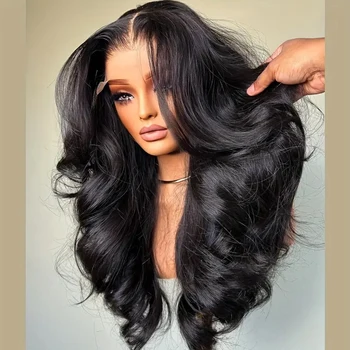 250% Density Glueless Body Wave Human Hair 13x4 Lace Frontal Wigs Brazilian Virgin Human Hair Remy Hair Wigs HD Lace Front Wigs 1
