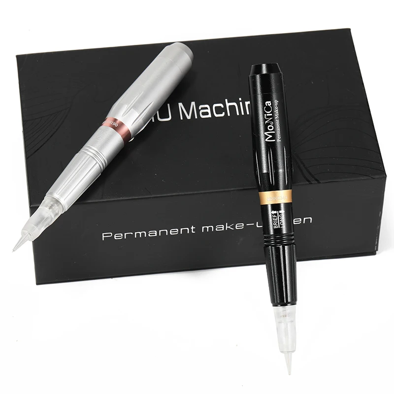 PMU Machine Pen Professional Permanent Makeup Eyebrow Powder Brows Tattoo Machine Microblading Eyeliner Lip Rotary Tattoo Kit