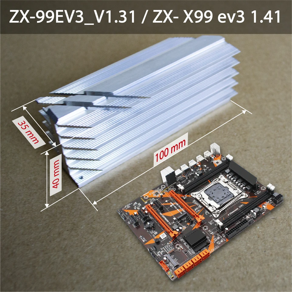 VRM MOS radiator for motherboards Atermiter x99 versions ZX