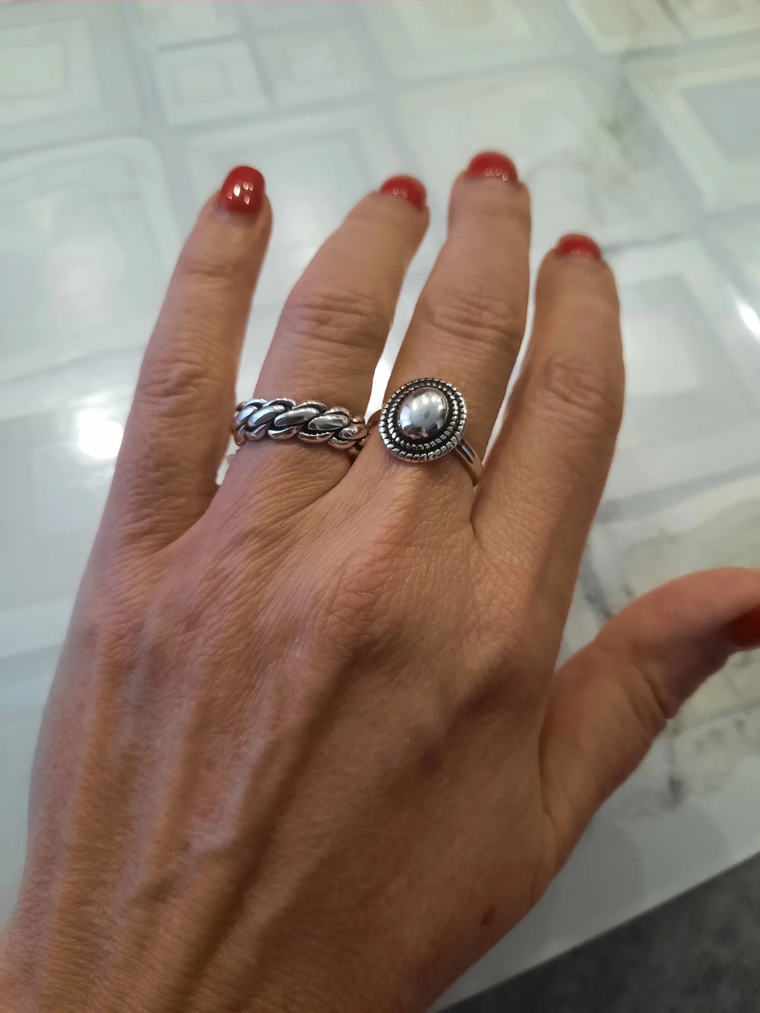 925 Sterling Silver Rings Couples Accessories INS Fashion photo review