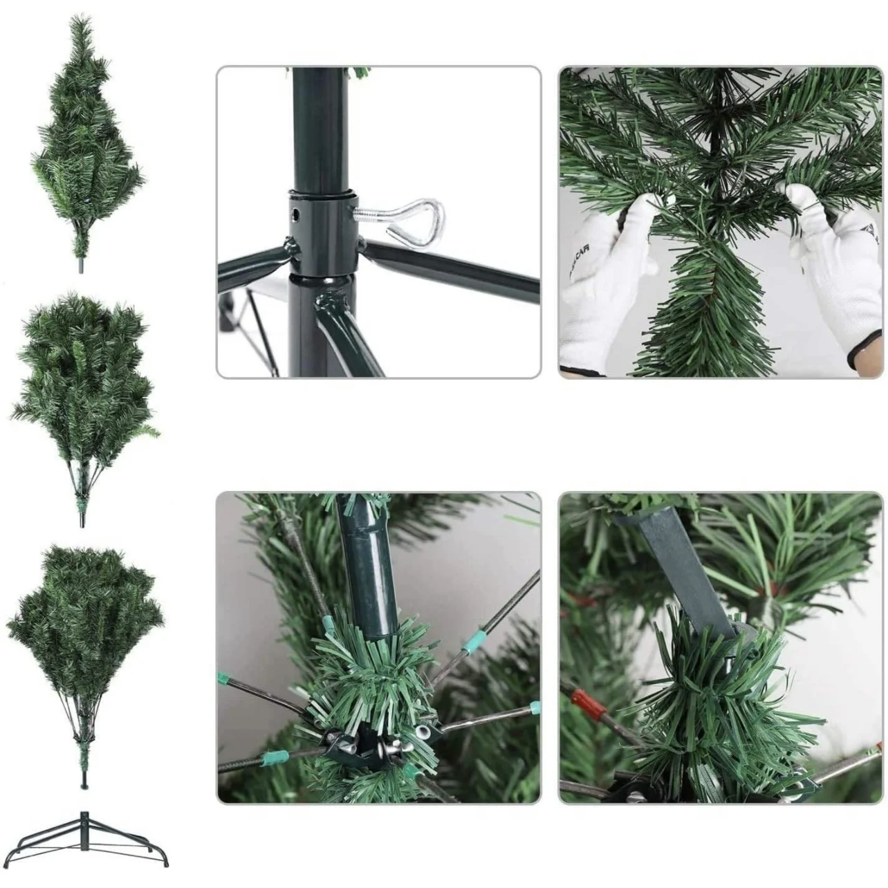 Árbol de Navidad Artificial PET. Enviado desde España, Árbol artificial navideño, Árbol de Hoja PVC, Árbol verde Navidad,  60cm 90cm 120cm 150cm