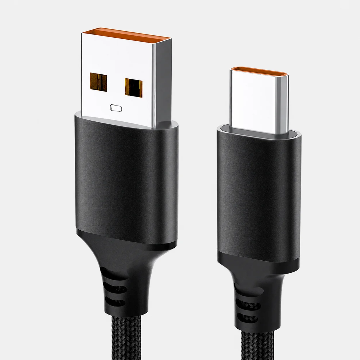 Fast Charging USB A to C Nylon Braided Cable - Durable & High-Speed Data Transfer