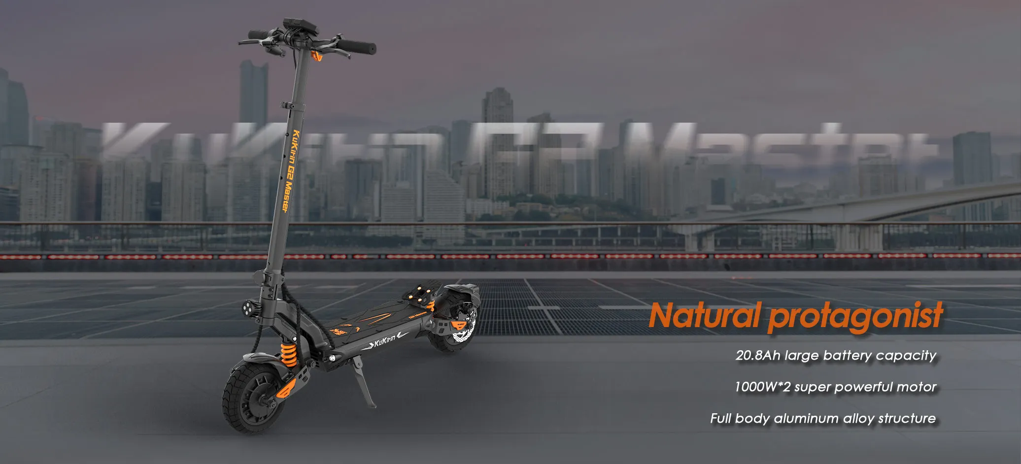 KuKirin G2 Master Foldable Electric Scooter 2000W 52V 20.8AH 60KM/H 70KM A77cbbff086464ab8baf694ed1aee957fx