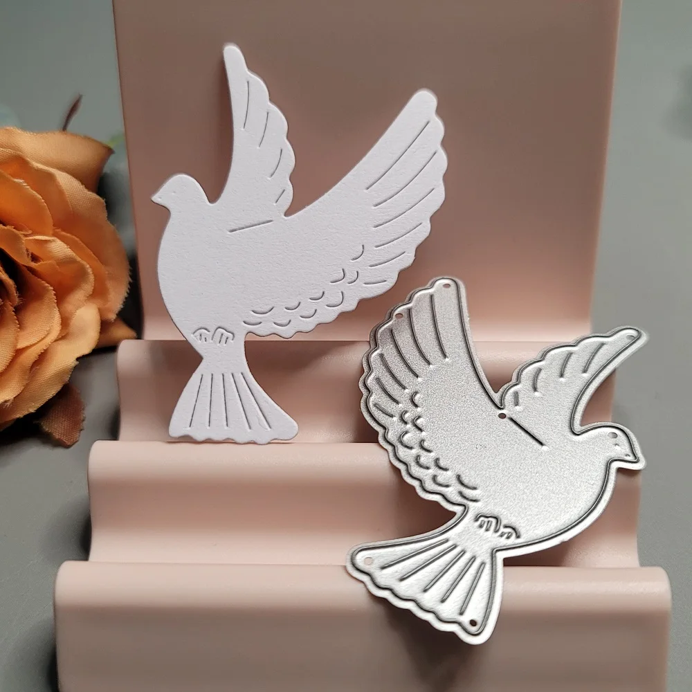 비둘기 금속 절단 다이, 스크랩북 엠보싱 비둘기 다이 컷 앨범, DIY 공예 절단, 비둘기 2022 새 새 다이