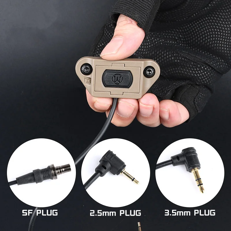 WADSN M300 M600 Flashlight PEQ DBAL Laser Pointer Tactical Modbutton Remote Pressure Switch Fit M-LOK Keymod 20mm Picatinny Rail