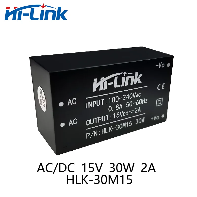 Hi-Link AC DC от 220 В до 15 в 30 Вт модуль источника питания HLK-30M15 оригинальный высокоэффективный преобразователь питания с низким энергопотреблением Hi-Link AC DC от 220 В до 15 в 30 Вт модуль источника питания HLK-30M15 оригинальный высокоэффективный преобразователь питания с низким энергопотреблением
