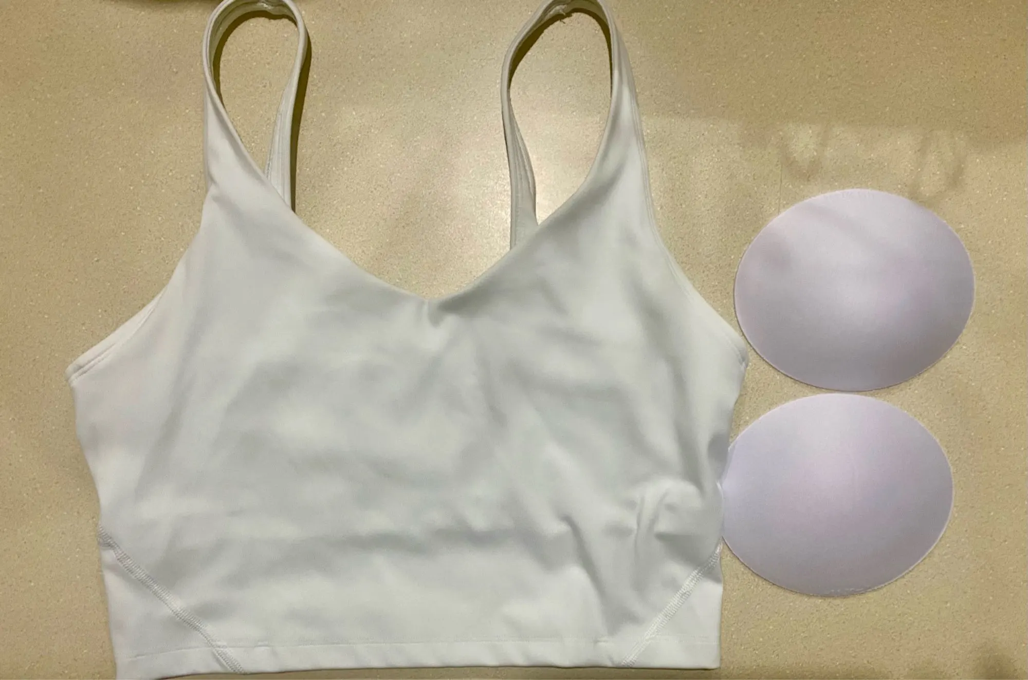 Longline Tank Top with Built-In Bra & Removable Pads photo review