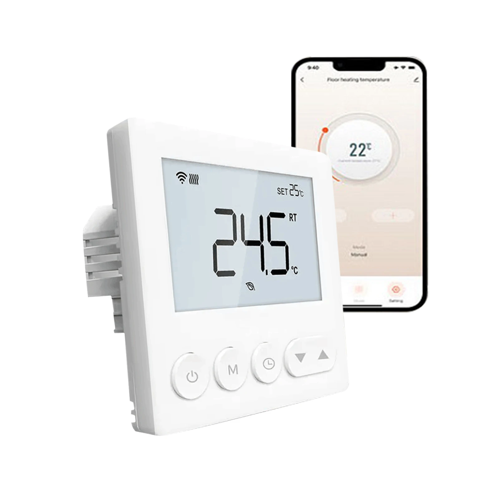 Qiumi Smart Thermostat สําหรับระบบทําความร้อนไฟฟ้า 1