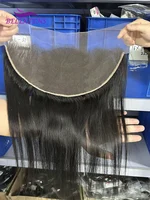 13x6 Lace Frontal Transparente Droite, 14-24 Pouces, Pré-épilée, 100% Cheveux Humains, Ligne de Cheveux Naturelle avec Baby Hair, Livraison 3 Jours 1