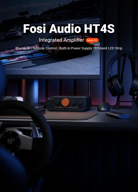 Hifi Verstärker Mit Optischem Eingang Fosi Audio HT4S Bluetooth Verstärker - 4-Kanal, Für