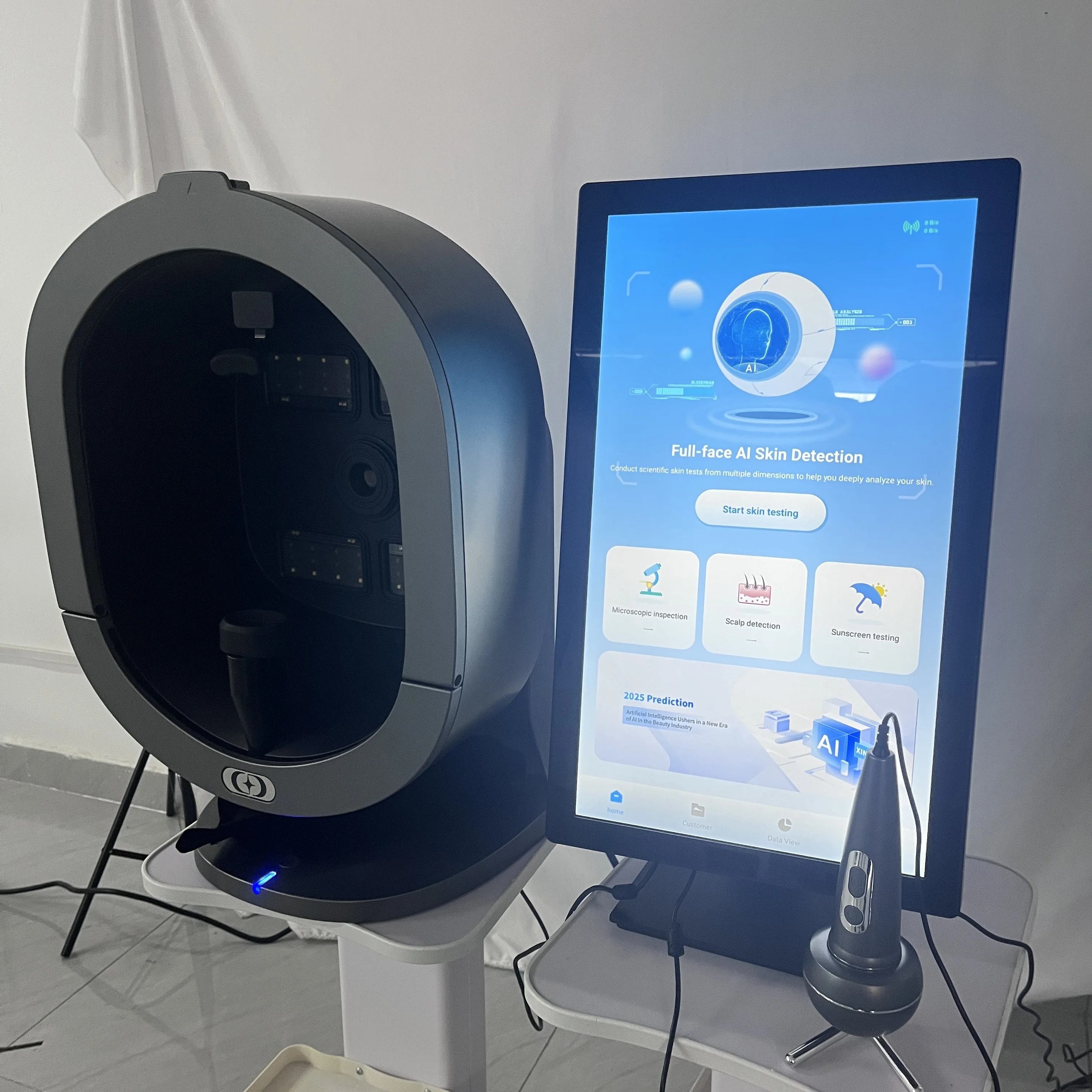 X5 Pro-AI Skin Image Analyzer Full-Body Multi-Spectral Scan for Beauty Equipment Scalp Analyzer Multi-Language 15.6 Inch 21.5 Inch