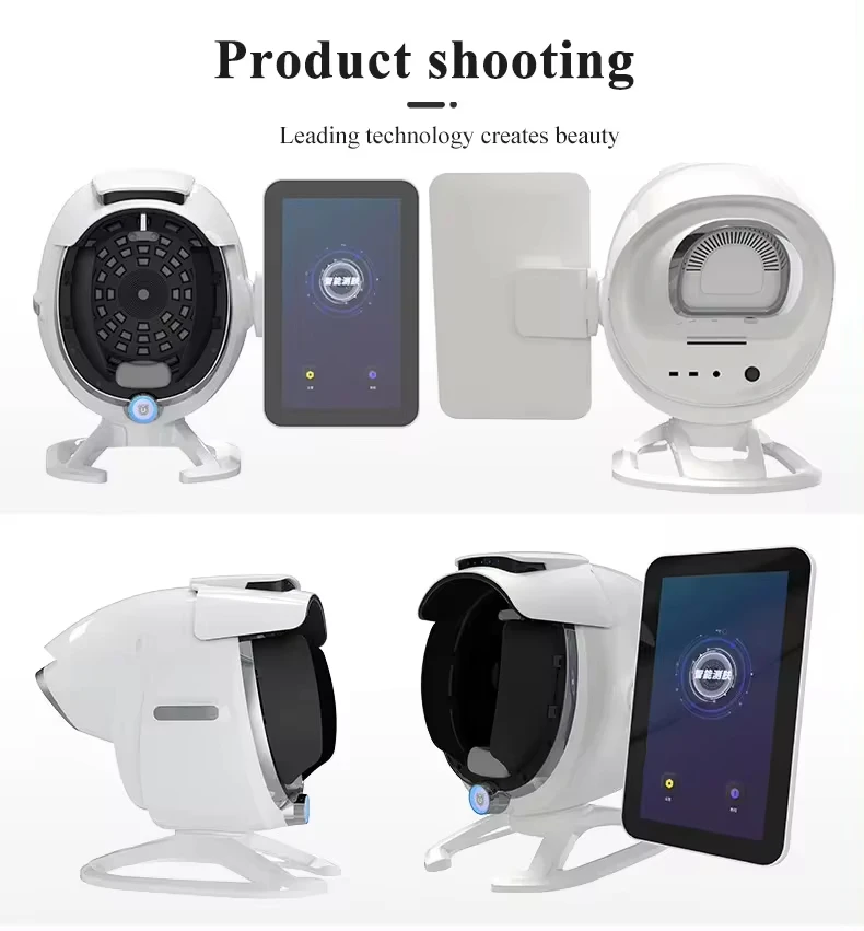 3D AI Face Skin Diagnostics Analyzer With Microscopic Detection 36 Million HD Pixel Facial Scanner Tester Skin Analysis Machine 5