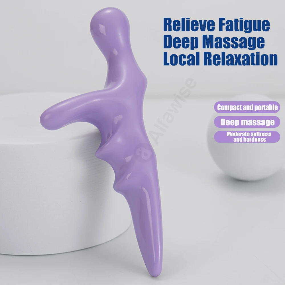 Foot Acupressure Massager Thumb Finger Press Trigger Point Relief Fatigue Manual Relax Whole Body Deep HandHeld Reflexology Tool